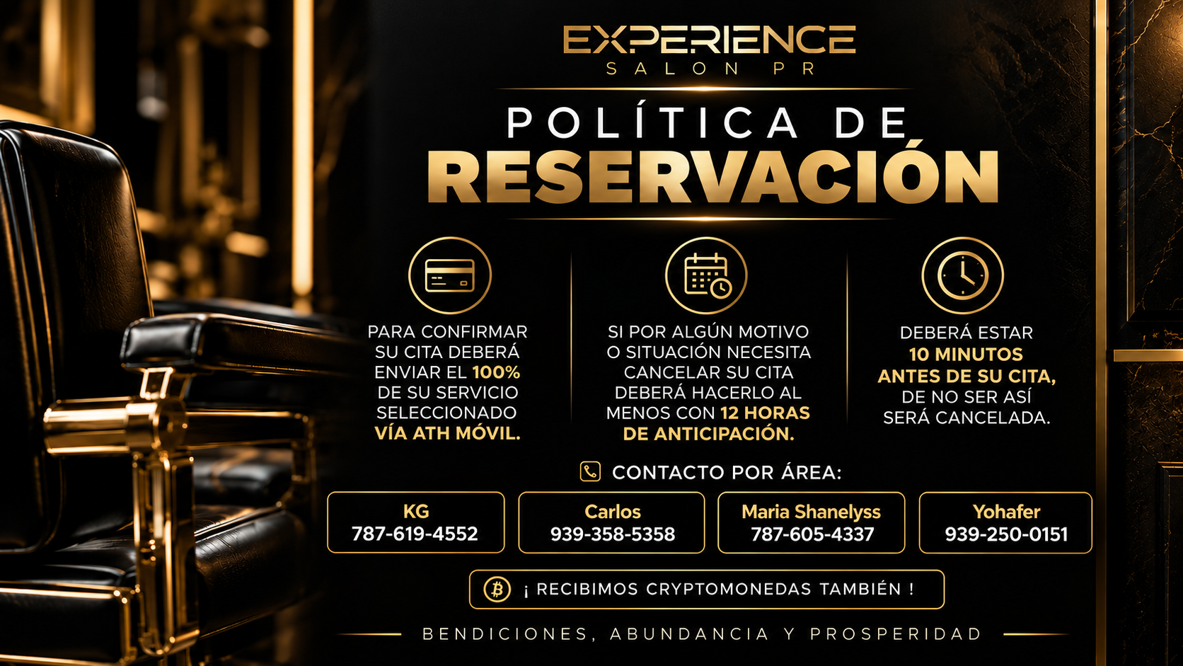Política de reservación